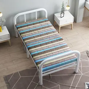 Domestic Best Selling Dormitory Using Durable Solide Steel Pipes Exclusive Fashionable Cozy Bed Folding Bed