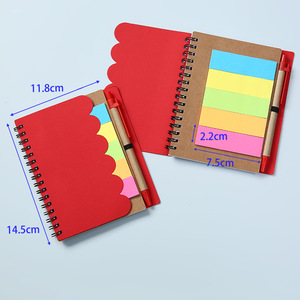 Bloc de notas y cuaderno en espiral multifunción personalizado con regalo promocional personalizado Bloc de página adhesivo de papel Kraft de alta calidad - Product Image 6