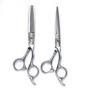 Hairdressing Scissors 6 Inch Stainless Steel Flat Shears Thinning Shears Professional Hair Cutting Tools - Product Image 1