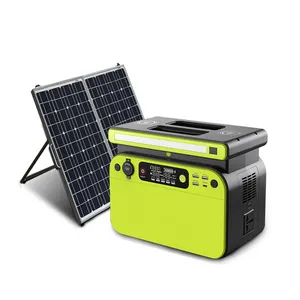 600w 1200w 2400w Bester Solargenerator Lifepo4 Batterie mit Panel abgeschlossen Set 500w tragbares Kraftwerk