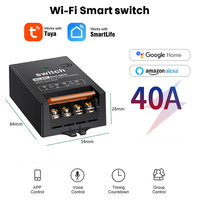 Sonoff — commutateur wifi rf intelligent 40a, pour maison connectée, contrôleur ac, commutateur de télécommande sans fil pour maison intelligente, tuya