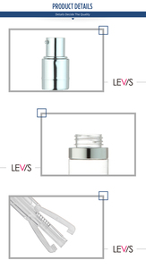 Flacon vide de 60 ml pour poudre cosmétique avec corps en PET et pulvérisateur à col en aluminium, sérigraphié, OEM - Product Image 5