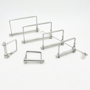 Lan Yue 304 Stainless Steel Square <b>Spring</b> <b>Clip</b> Pin Boat Fitting For Yachts And Fitness Equipment Solid Plunger Pin - Product Image 1