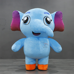 Precio de fábrica fabricante personaje de dibujos animados inflable Popular elefante mascota disfraz para <span class=keywords><strong>alquiler</strong></span> comercial publicidad - Product Image 2