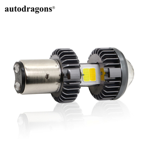 Phares de moto Autodragons LED BA20D H4, ampoules à faisceau haut et bas, moto 3000K 6000K, phare LED bicolore pour moto - Product Image 2