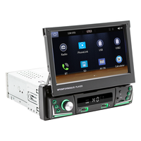 Lancol 9606C 1Din Écran rétractable Autoradio Android 7 pouces Stéréo MP5 avec BT/GPS/WIFI Carplay 1+16/2+32