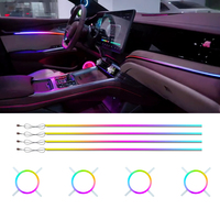 Éclairage d'ambiance LED de précision pour voiture, bande de fibres optiques acryliques Symphony pour BYD Dolphin DM-i High 2023-2024, amélioration de l'intérieur