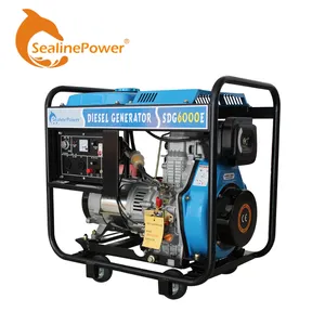 SED6000 5kva เครื่องยนต์เปิดประเภทเครื่องกำเนิดไฟฟ้าดีเซลสำหรับใช้ในบ้าน186FA (E) โรงงานขายตรงเครื่องกำเนิดไฟฟ้าดีเซลตั้ง