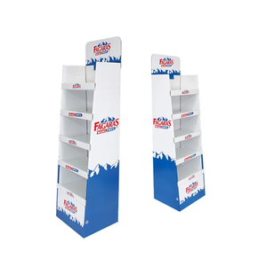 ชั้นวางสินค้าแบบพับได้ พกพาสะดวก ทำจากกระดาษเคลือบเงา เป็นมิตรกับสิ่งแวดล้อม ปรับแต่งได้ กันน้ำ เหมาะสำหรับซูเปอร์มาร์เก็ต - Product Image 6