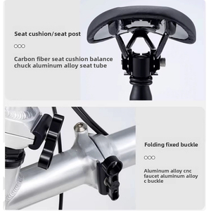 <span class=keywords><strong>Bicicleta</strong></span> Plegable ACEOFFIX S5 de Tres Pliegues 8KG Ultraligera <span class=keywords><strong>16</strong></span> Pulgadas Aleación de Aluminio de Alta Calidad - Product Image 3