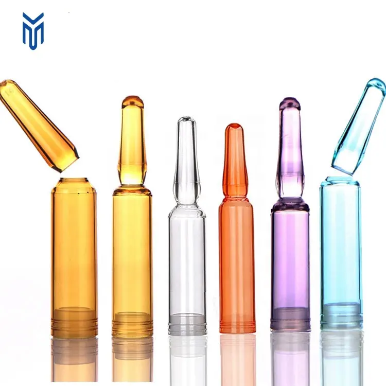 Nhà Máy Bán buôn 1.5ml 2ml 3ml 4ml 5ml màu sắc giảm béo vô trùng Ampoule chất huyết thanh chai nhựa mỹ phẩm Ampoule chai