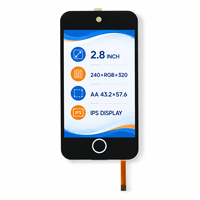 XMSJ Fabrik 2,8 Zoll TFT LCD Touch-Display-Modul 240x320 IPS-Bildschirm für Smart Meter Energiekontroll-Terminal-Kit FPC SPI/RGB