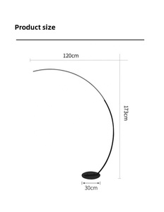 <span class=keywords><strong>Lampadaire</strong></span> LED au design moderne et épuré, corps en fer, pour salon et chambre, lumière d'ambiance, lampe sur pied - Product Image 3