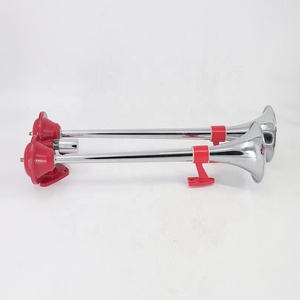 Bocina de Aire Coaxial Metálica de 12V/24V, Trompeta Doble, 130dB, Súper Fuerte, con Válvula para Camión, Furgoneta, Tren, Autobús, Barco, Embarcación - Product Image 5