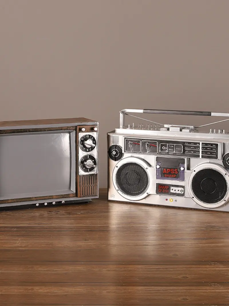 Hot Selling Huisdecoratie Groothandel Op Maat Gemaakte Vintage Radio Bruiloft Gunsten Cadeaubon Trofeeën