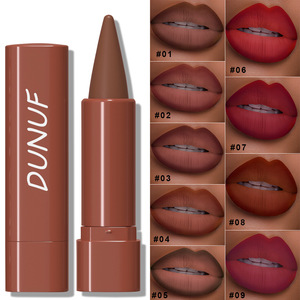 DUNUF Delineador de Labios Mate de 9 Colores, Impermeable, Sexy, Rojo, Nude, Morado, Tinta Mate, Lápiz Delineador de Labios de Larga Duración, Maquillaje Duradero - Product Image 2