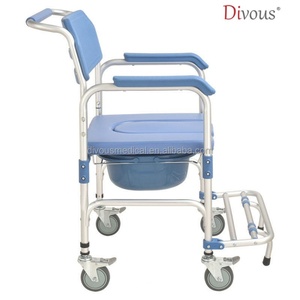 Silla de Inodoro Plegable Profesional con Ruedas, Silla de Baño para Personas Mayores - Product Image 3