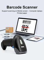 Escáner de Código de Barras 2D Portátil y Duradero, Naranja, Inalámbrico, con Capacidad USB, Memoria para 30000 Códigos, Altamente Rentable, 1 Año de Garantía, en Stock