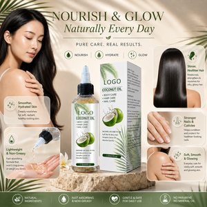 ผู้จัดจำหน่ายน้ำมันมะพร้าวสำหรับผม ผิวกาย และเล็บ แบบขายส่ง ซึมซาบเร็ว ไม่เหนียวเหนอะหนะ บำรุงผิวชุ่มชื้น - Product Image 5