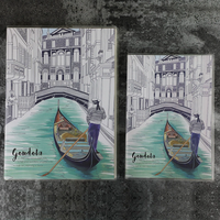 Carnet de notes portable vintage à haute valeur esthétique pour étudiants, avec motifs d'architecture européenne