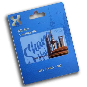 सस्ते और उच्च गुणवत्ता उपहार कार्ड लोगो और बारकोड के साथ लोकप्रिय मुद्रण कागज पैकेजिंग बॉक्स आस्तीन उपहार लपेटकर व्यापार पीवीसी