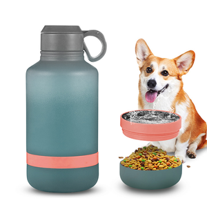 Botella de Agua Portátil 3 en 1 para Perros, de Acero Inoxidable, Grande, 32 oz, Ecológica, Aislada, con Tazón de Agua y Comida para Viajes - Product Image 3