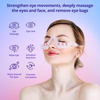 Appareil de massage oculaire anti-rides à lumière rouge pour soins des yeux, avec chargement USB