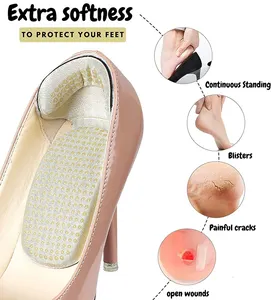 2021 Extra Heel Cushion Pads Comfort Heel Grip Shoe Pads 2 In 1 Shoe Back Heel Pads To Prevent Blisters Calluses Loose