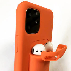 2 ใน 1 สําหรับ<span class=keywords><strong>iPhone</strong></span> <span class=keywords><strong>7</strong></span>/8 <span class=keywords><strong>Plus</strong></span> 11 Pro Max XS Max XR Xซิลิโคนนุ่มกล่องเก็บกรณีพร้อมหูฟังสําหรับAirpods - Product Image 4