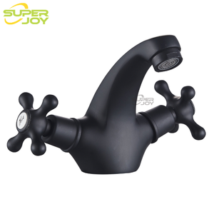 Grifos de Lavabo de Diseño Rústico Clásico SuperJoy con una Sola Entrada y Doble Manivela para Baño, Sierra Leona - Product Image 3