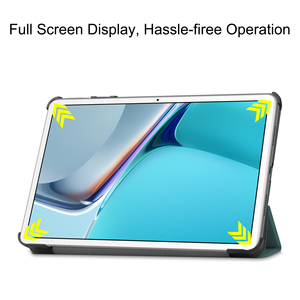 เคสหนัง PU แบบพับสามตอนอัจฉริยะสำหรับ <span class=keywords><strong>Huawei</strong></span> <span class=keywords><strong>Mediapad</strong></span> <span class=keywords><strong>Pro</strong></span> 12.6 นิ้ว รุ่นปี 2021 พร้อมโลโก้สั่งทำพิเศษ ป้องกันการตกกระแทก - Product Image 3