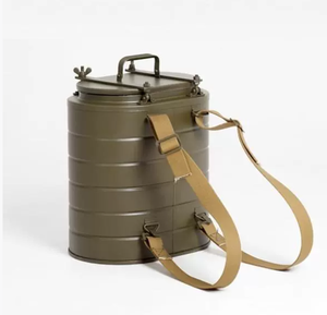 DFC0812 Conteneurs alimentaires 12L pour hommes, étanches, hermétiques, à isolation thermique, pour camping, extérieur, travail et groupes, couleur vert sauge OD - Product Image 1