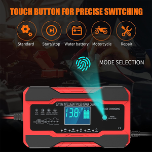 インテリジェントパルス修復充電器、10アンペア<span class=keywords><strong>12V</strong></span>および24V全自動スマートカーバッテリーメンテナー、トリクル充電器、新設計 - Product Image 3