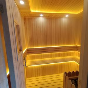 Equipo de sauna para el hogar Onda de luz infrarroja lejana Fisioterapia Registro Hemlock Diseño de instalación de habitación de cedro rojo - Product Image 2