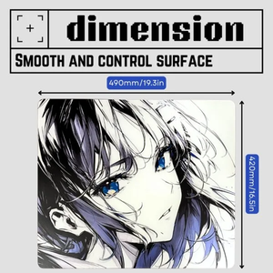 Custom Design <strong>Anime</strong> Anti-Slip Back Square Tempered Glass Gaming <strong>Mouse</strong> <strong>Pad</strong> - Product Image 2