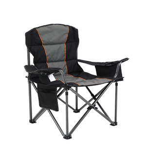Cadeira Dobrável Reforçada para Praia e Piquenique com Braços Rígidos, Estrutura de <span class=keywords><strong>Metal</strong></span> e Tecido Oxford, para Pesca, Acampamento e Atividades ao Ar Livre, Modelo Ferradura - Product Image 4