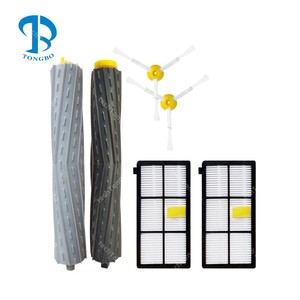 Ajustement pour IroBots RoomBas 800 900 série 860 865 866 870 880 885 890 960 <span class=keywords><strong>980</strong></span> 990 double rouleau brosse latérale filtre balayeuse accessoire - Product Image 1