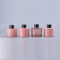 Bouteille en verre vide ronde marron de 100 ml pour diffuseur d'arômes à bâtonnets, idéale pour le bureau à domicile – Achetez des flacons de parfum vides