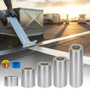 Cinta Adhesiva de Aluminio y <span class=keywords><strong>Butilo</strong></span> ANTI para Reparación de Fugas <span class=keywords><strong>en</strong></span> Techos, Super Adhesiva, de 5cm, 10cm y 20cm de Ancho, Venta al Por Mayor - Product Image 1