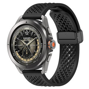 Bracelet de montre Gligle en silicone poreux, style sportif de luxe, pour montre 4/4Pro/GT5/GT3 Honor GS4/GS3/GS3i, largeur de bande 22 mm - Product Image 1