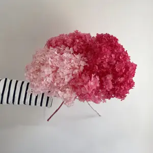 批发真触摸干花保存绣球花带茎用于婚礼装饰 - Product Image 6