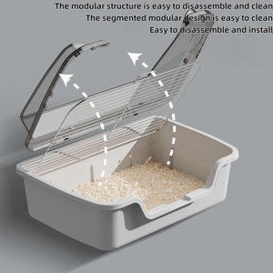 Neue tragbare Zauns chale Katze Katzen toilette Pad Welpe Töpfchen Training Indoor Pet Große Kunststoff Hunde toilette - Product Image 4