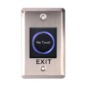 Botão de saída luz led infravermelho touch, interruptor de botão de saída para controle de acesso