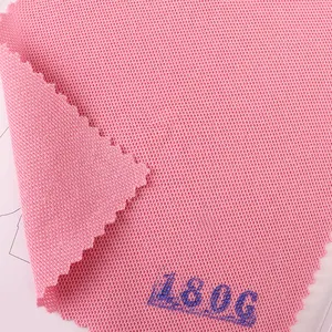 Pearl Mesh Polyester Cotton Snowflake Pearl Fabric CVC Combed Breathable T-shirt Polo Shirt Fabric
