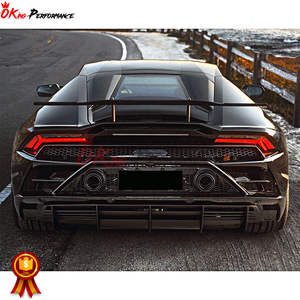 Diffuseur arrière en fibre de carbone sec complet pour Lamborghini Huracan EVO RWD avec style Novite - Product Image 4