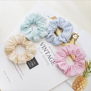 Art Streep Rooster Haar Scrunchies Stijl Doek Nieuwe Voor Meisjes Haar Decoratie Nieuwste Ontwerp Custom Size Katoen Eco-vriendelijke - Product Image 1