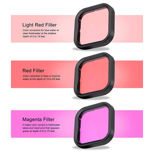 Filtres d'objectif accessoires <span class=keywords><strong>filtre</strong></span> de plongée <span class=keywords><strong>rouge</strong></span> rose violet boîtier étanche boîtier sous-marin filtres de plongée pour <span class=keywords><strong>Gopro</strong></span> 12/11/10/9/<span class=keywords><strong>8</strong></span> - Product Image 4