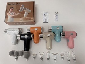 Pistola <span class=keywords><strong>de</strong></span> Masaje Profesional <span class=keywords><strong>de</strong></span> 9 Cabezales Recargable, Mini, para Masaje Fascial, Relajación Muscular, Vibración, Tejido Profundo, Directo <span class=keywords><strong>de</strong></span> Fábrica 2026 - Product Image 2