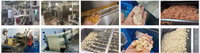Bas prix chips croustillantes usine de production d'extrudeuse pani puri faisant la machine 3d 2d de casse-croûte alimentaire papad ligne de traitement d'extrudeuse