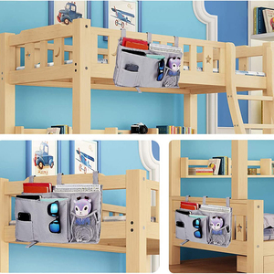 Bedside Caddy, Hanging Storage Bag Holder Beside Organizer with 8 Pockets for Bunk Dorm Rooms and <strong>Hospital</strong> <strong>Bed</strong> Rails